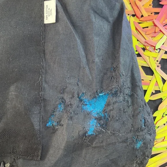 Peace sign & Flowers long shoulder bag - Picture 15 of 16